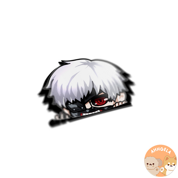Kaneki Peeking Anime Sticker