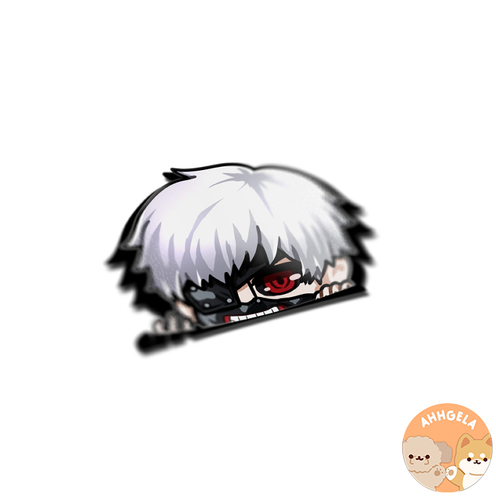 Kaneki Peeking Anime Sticker