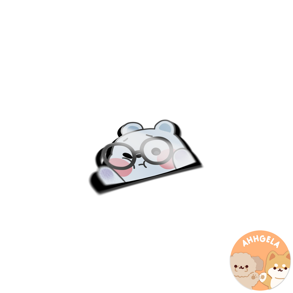 Winnie Smush Peeking Sticker
