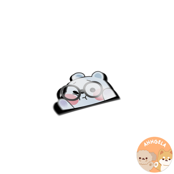 Winnie Smush Peeking Sticker