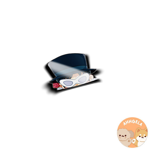 Tuxedo Peeking Anime Sticker