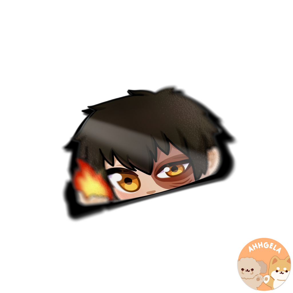Zuko Peeking Anime Sticker