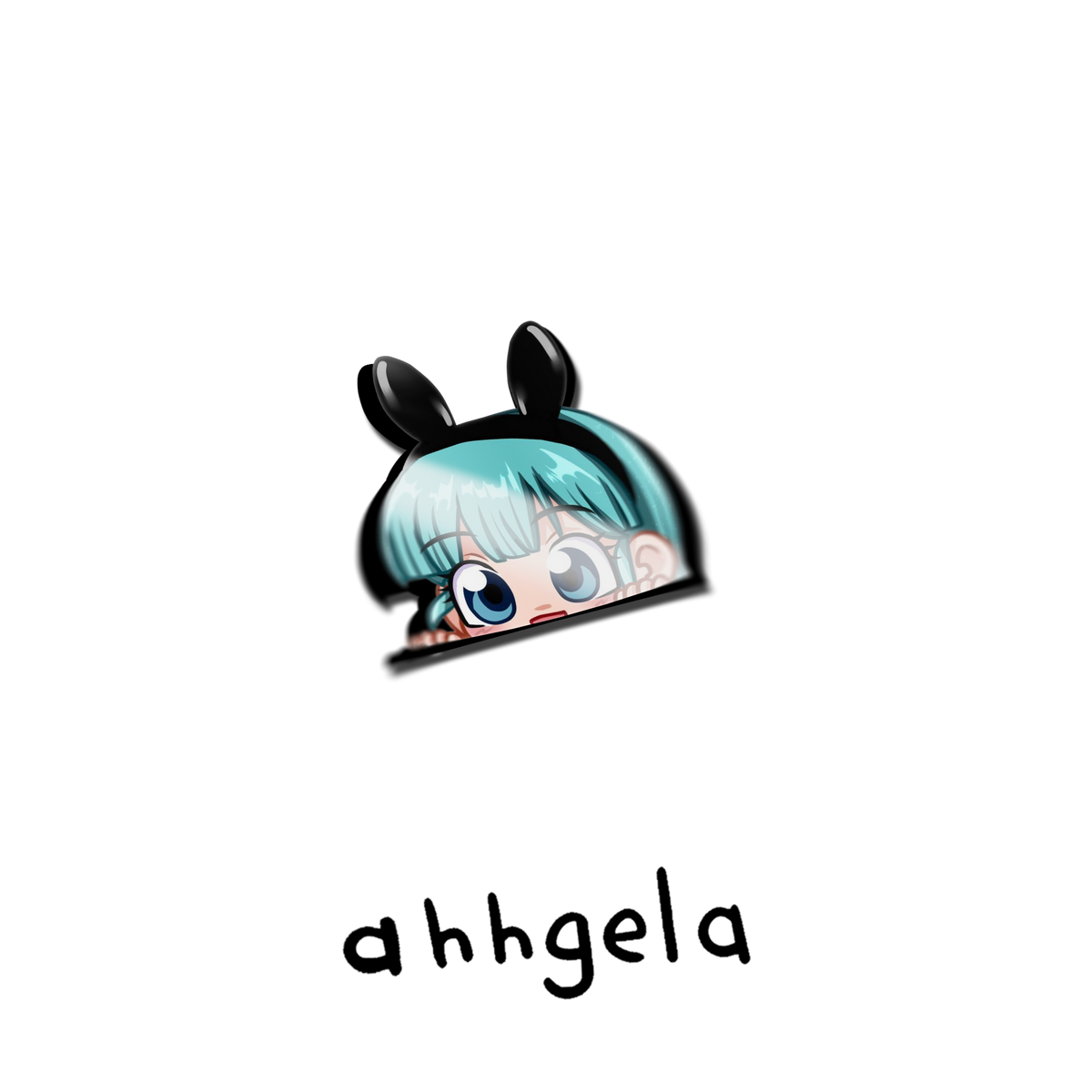 Bunny Girl Peeking Anime Sticker – ahhgela