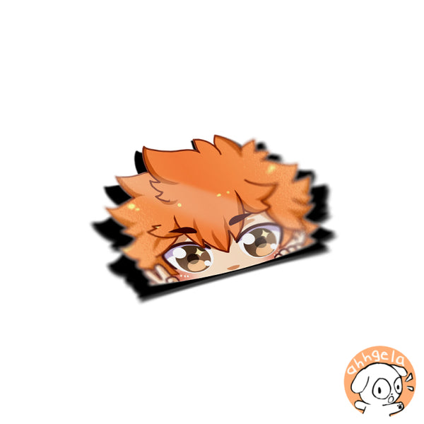 Hinata Peeking Anime Sticker