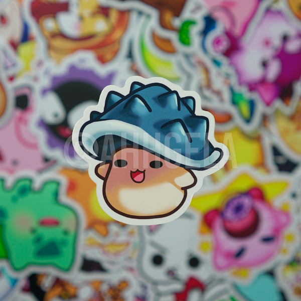 Horny Mushroom Mini Sticker