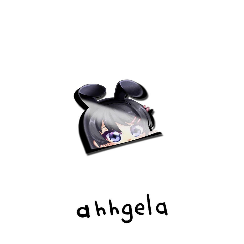 Kil-kun Peeking Anime Sticker – ahhgela