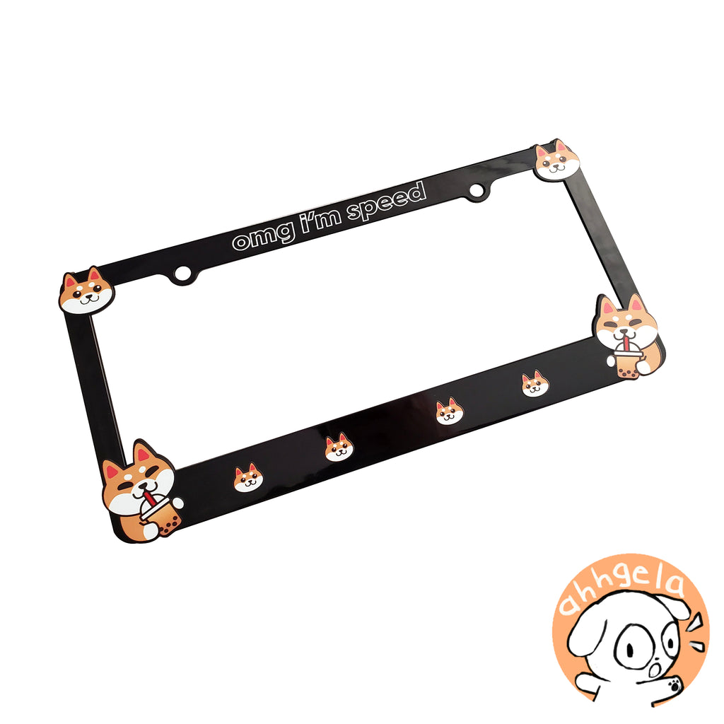 Omg Im Speed Shiba Plate Frame