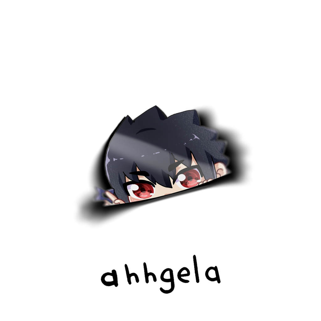 Ninja Peeking Anime Sticker - 2